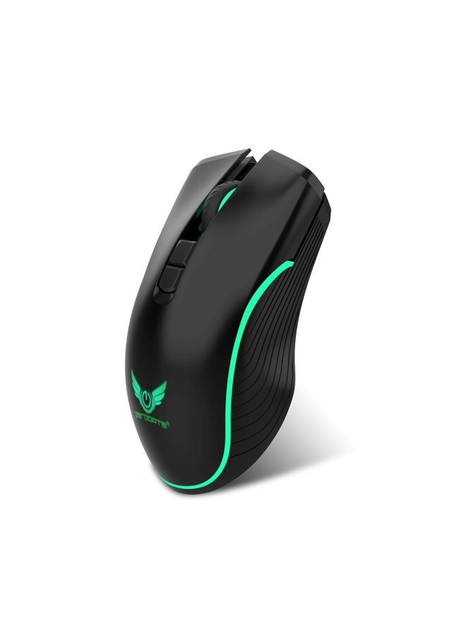ZERODATE - Wireless Rechargeable Gaming Mouse Black - Image 1
