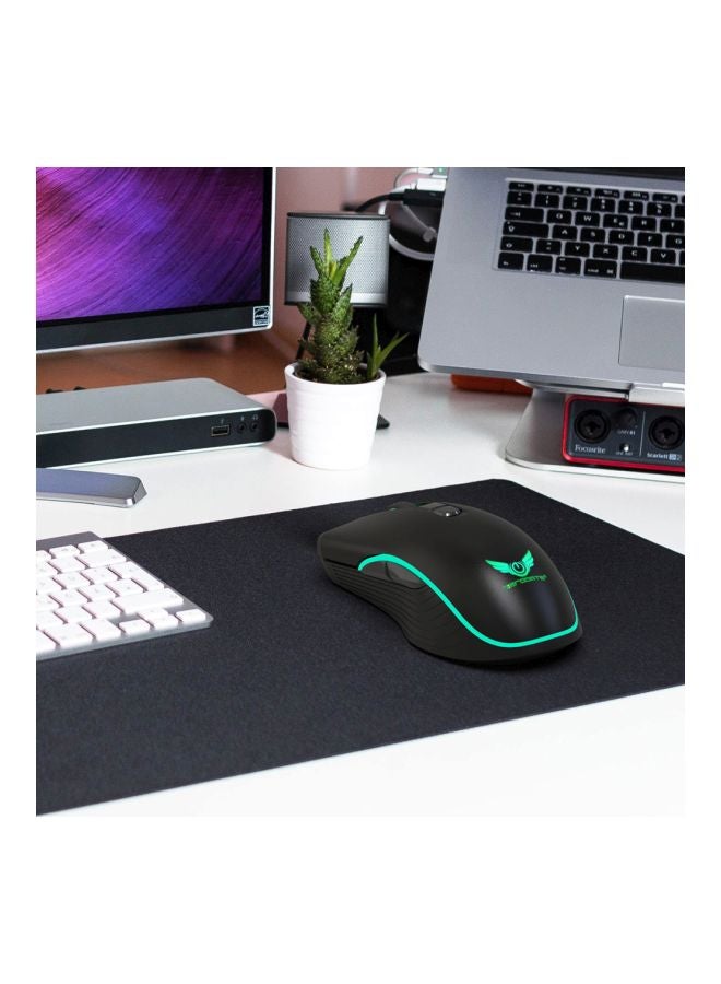 ZERODATE - Wireless Rechargeable Gaming Mouse Black - Image 1