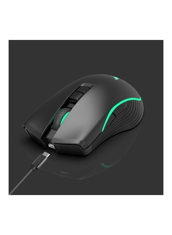 ZERODATE - Wireless Rechargeable Gaming Mouse Black - Image 1