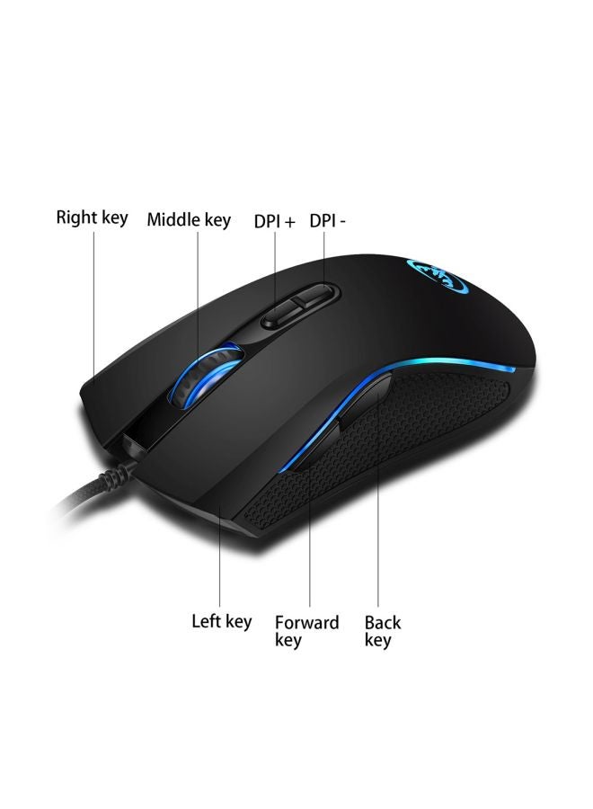 إتش إكس إس جيه مجموعة لوحة مفاتيح سلكية بإضاءمتعددة الألوان RGB مع ماوس  - Image 5