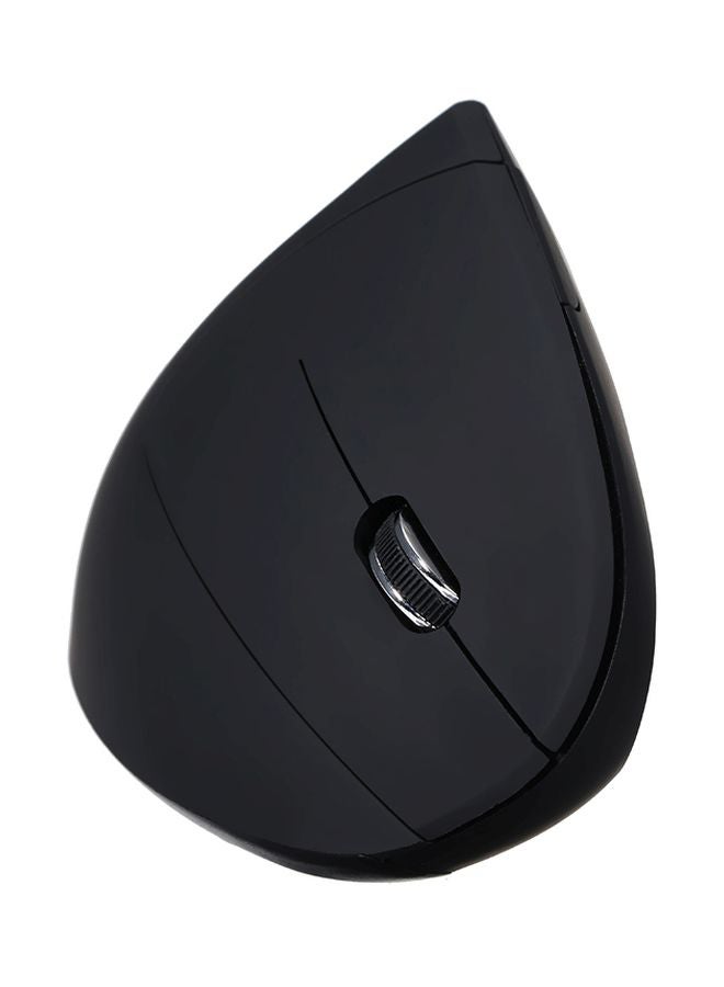 ماوس عمودي USB لاسلكي أسود - Image 1