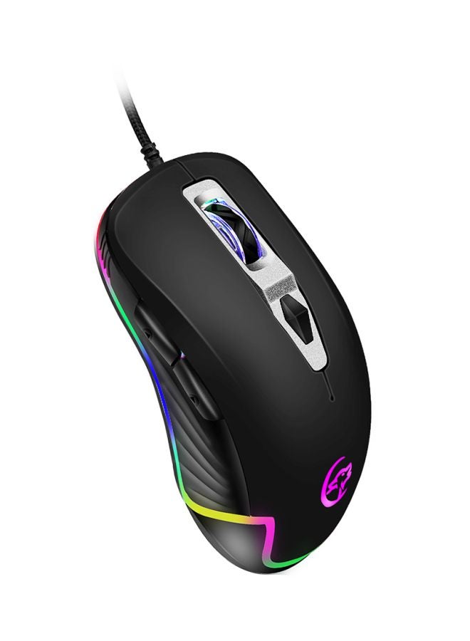 Wired LED Backlit Optical Gaming Mouse Black - Image 1