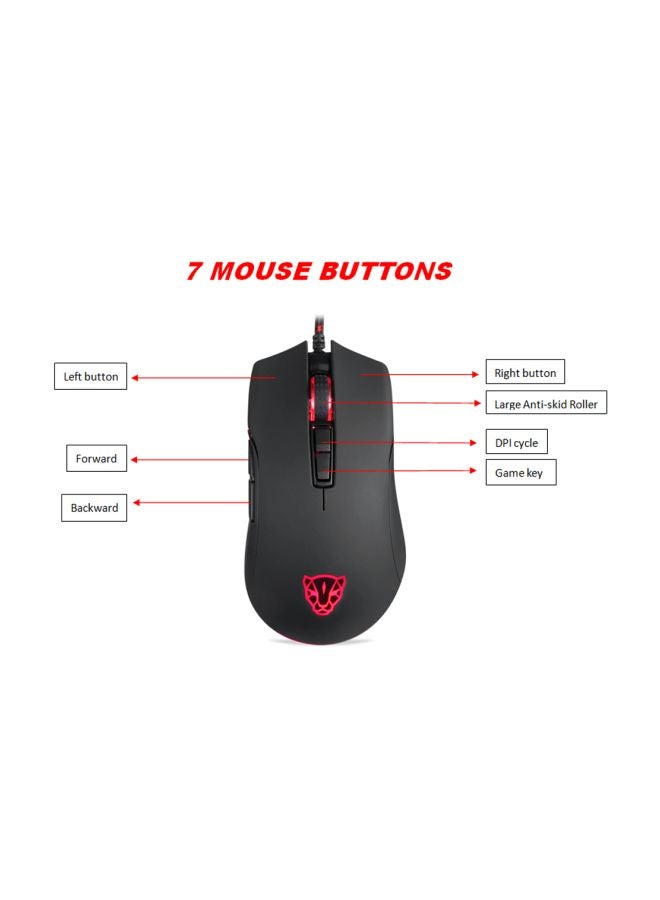 Motospeed - Wired Gaming Mouse - Image 1