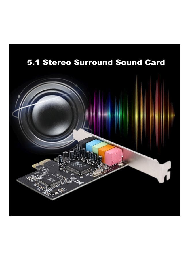 Generic 5.1 Stereo Sound Card Black  - Image 2