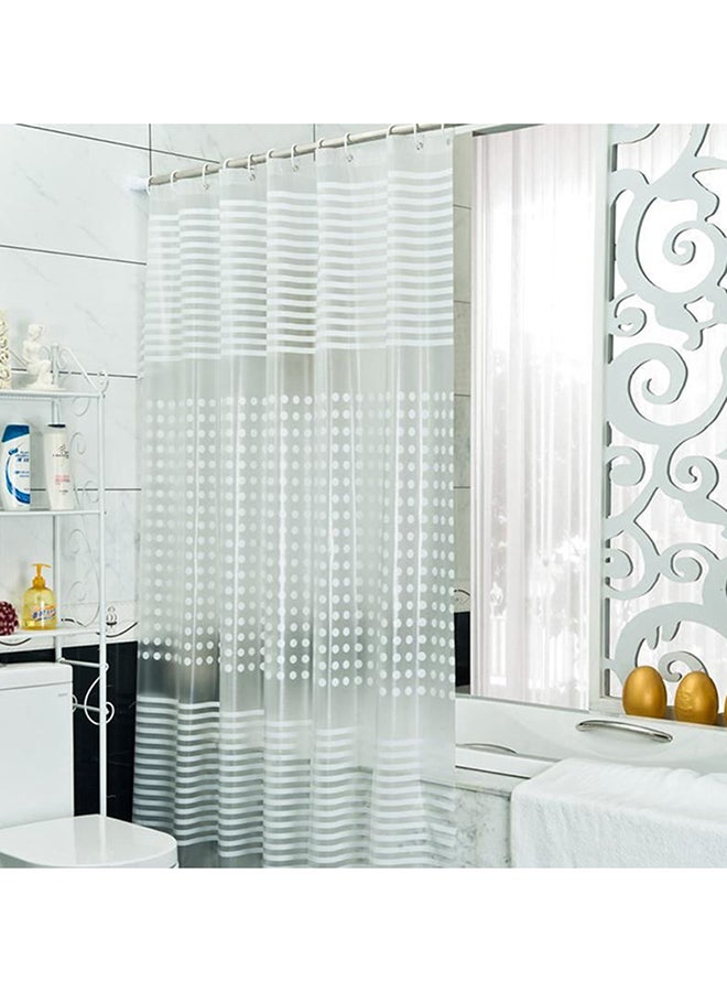 Waterproof Bathroom Shower Curtain Grey - Image 2