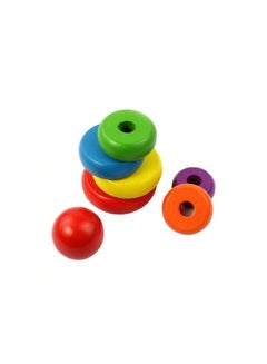 LW 8-Piece Stacking Stack Up Rainbow Tower Toys  - Image 4