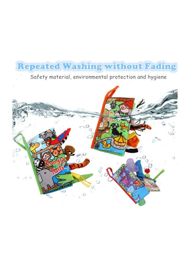 ال دبليو كتاب قماشي لعبة بذيول حيوانات ثلاثية الأبعاد طراز 040RH046 - بأشكال ذيول حيوانات ورسومات سقوط أمطار - Image 3