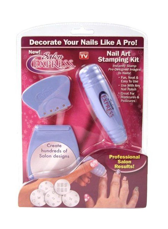 He Professional Nail Art Stamping Nail Polish Kit Purple  - Image 4