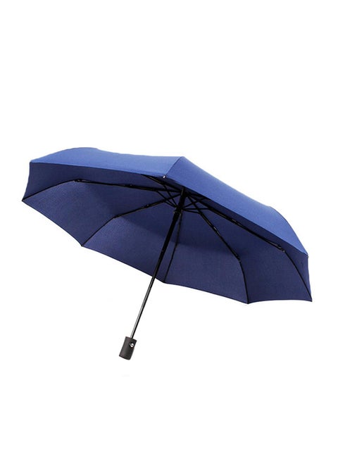 Automatic Three Folding Umbrella Navy Blue