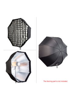Generic Foldable Octagon Umbrella Soft Box With Honeycomb Grid 120cm Black  - Image 5