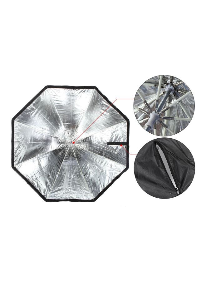 Generic - Foldable Octagon Umbrella Soft Box With Honeycomb Grid 120cm Black - Image 1