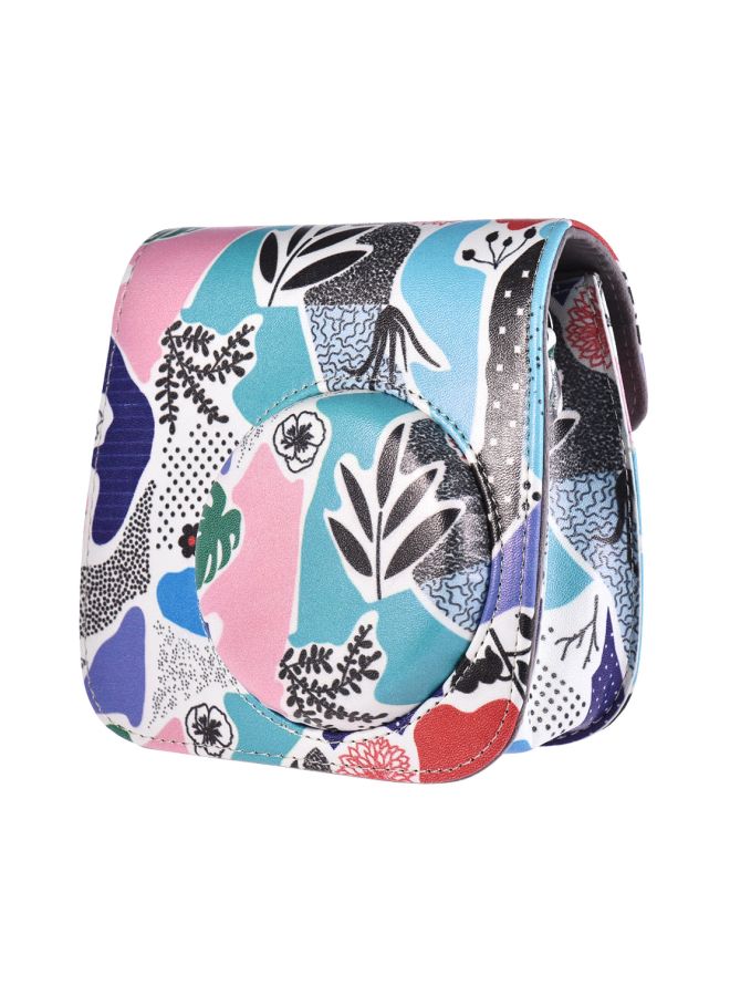 Generic - Protective Camera Case With Strap For Fujifilm Instax Mini 8+/8s/8/9 Camera Blue/Pink/White - Image 1