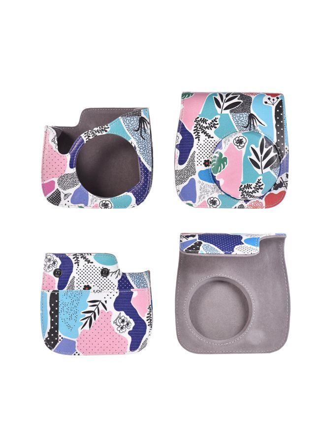 Generic - Protective Camera Case With Strap For Fujifilm Instax Mini 8+/8s/8/9 Camera Blue/Pink/White - Image 1