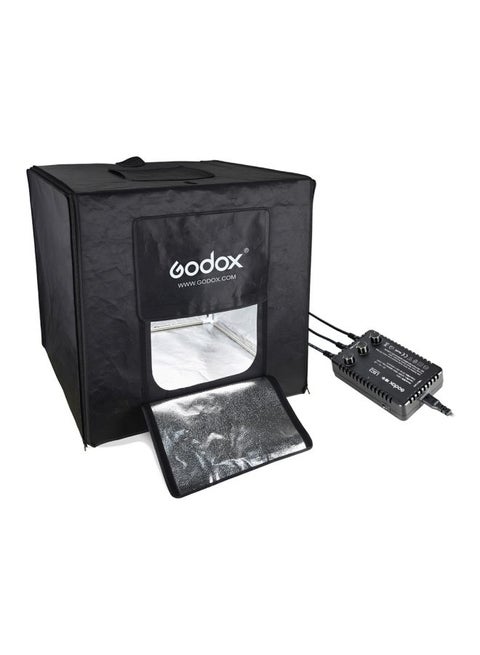 4-Piece LED Photography Studio Shooting Softbox Set Black/Silver
