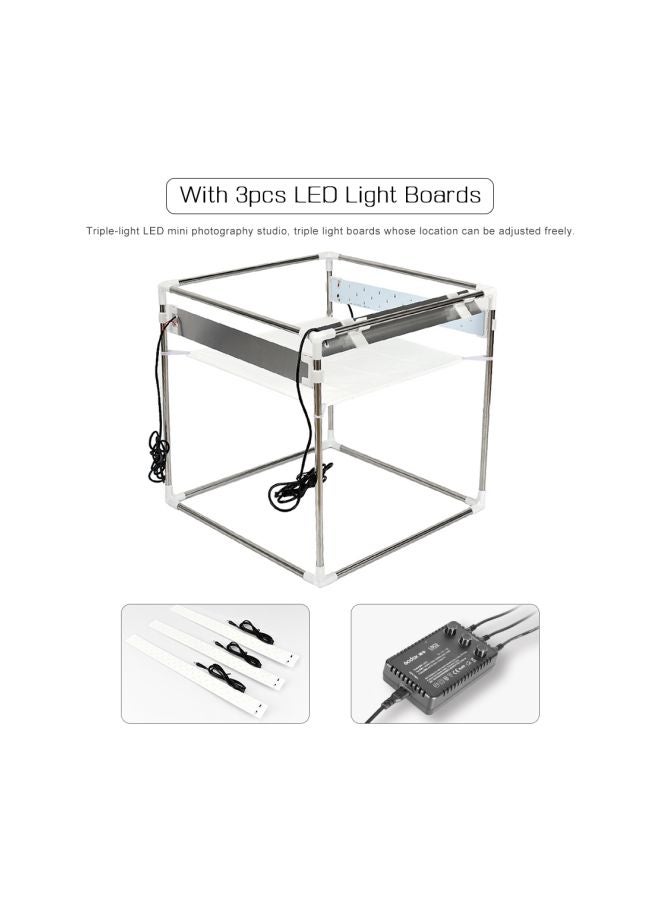 Godox 4-Piece LED Photography Studio Shooting Softbox Set Black/Silver  - Image 3