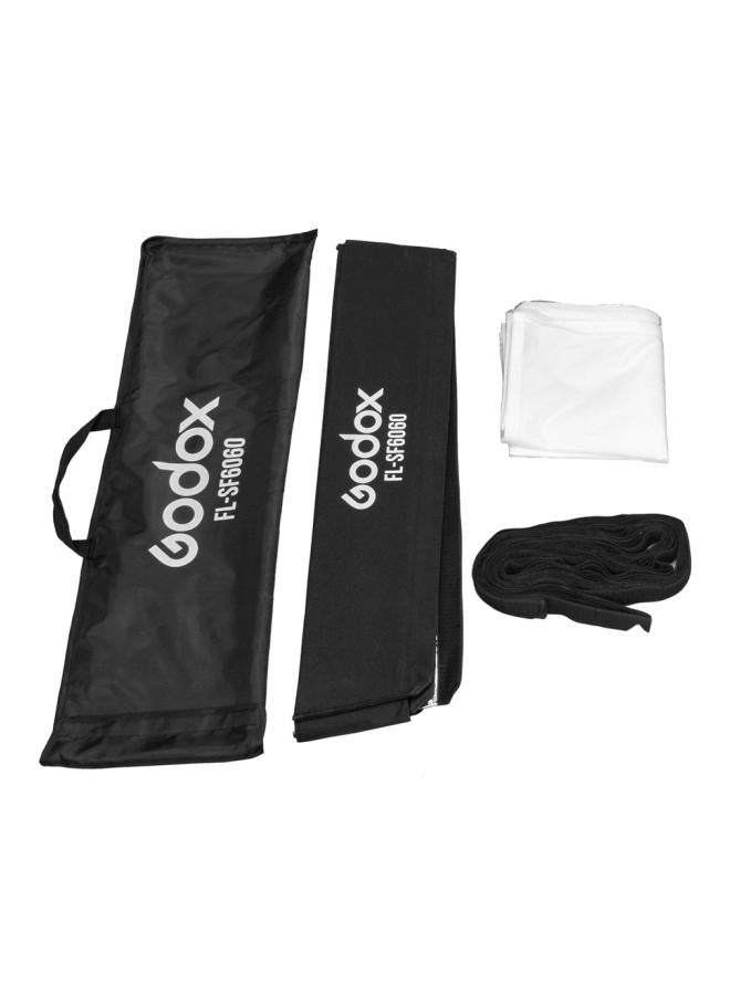FL-SF6060 Honeycomb Grid Softbox Kit For Roll Flex LED Photo Light FL150S Black
