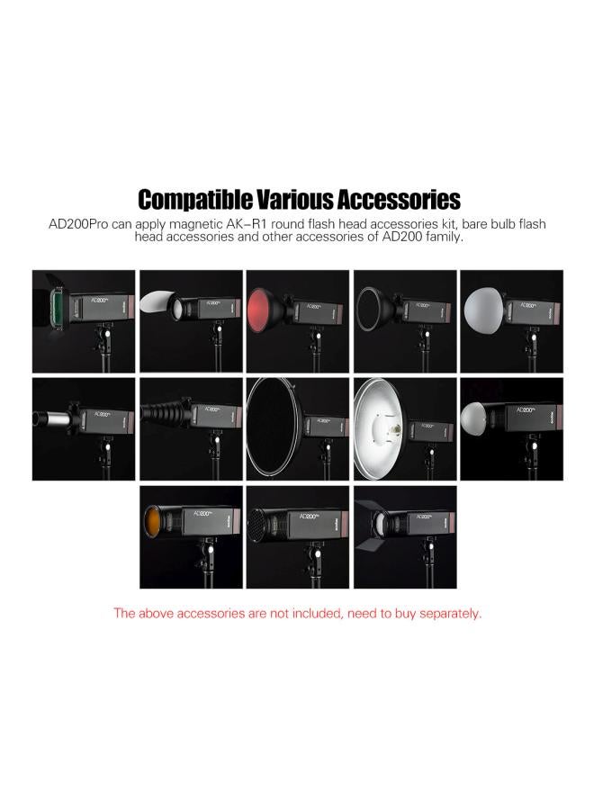 Godox AD200Pro Wireless Portable Pocket Flash - Image 3