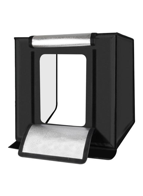 64-Piece LED Folding Studio Box EU Plug Black