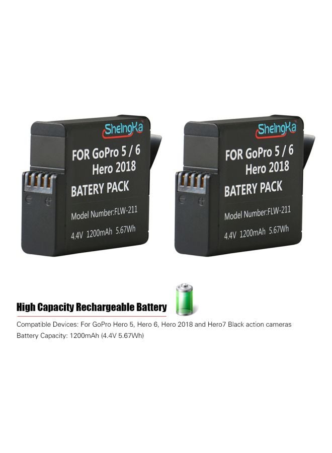 3-Channel Battery Charger For GoPro Hero 5/Hero 6/Hero 7 2018 Black - Image 4