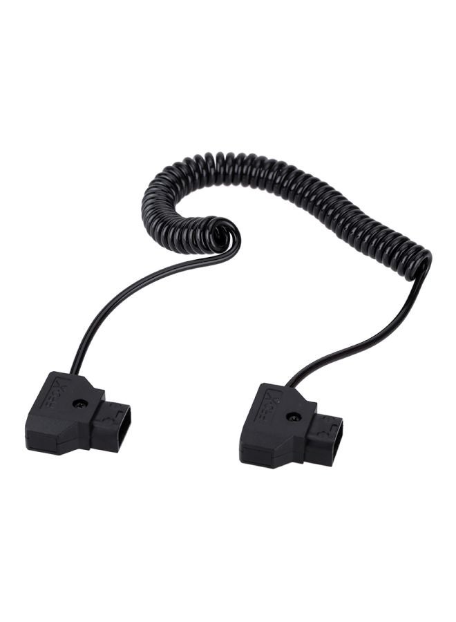 Generic D-TAP 2 Pin Male To Male Extension Adapter Cable Black  - Image 1