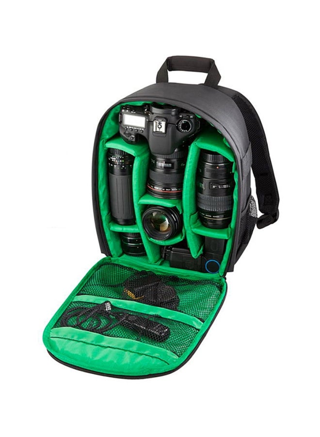 Multifunctional Digital Camera Backpack Green/Black  - Image 1