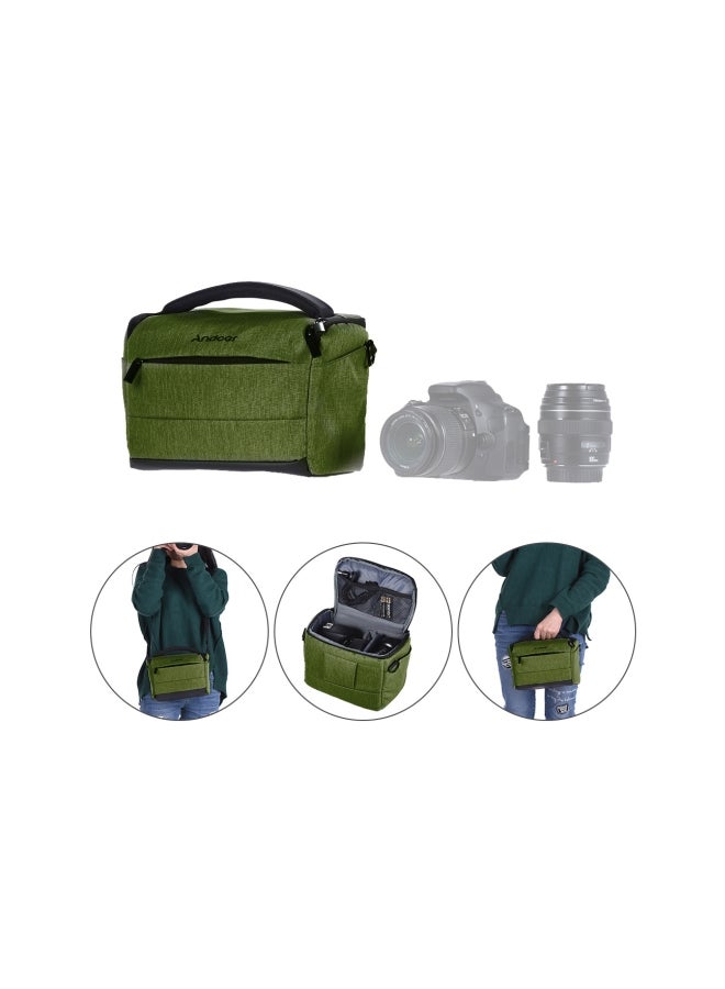 ANDOER Cuboid Shaped Camera Shoulder Bag Green  - Image 5