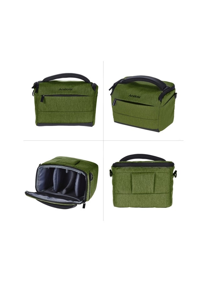 ANDOER Cuboid Shaped Camera Shoulder Bag Green  - Image 3