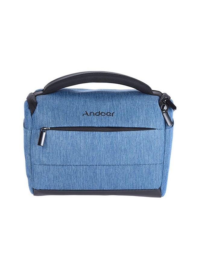 ANDOER Cuboid Shaped Camera Shoulder Bag Blue 