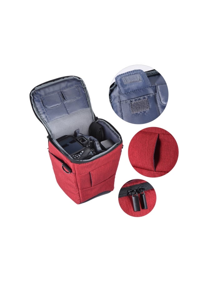 ANDOER Portable Camera Shoulder Bag Red/Black  - Image 5