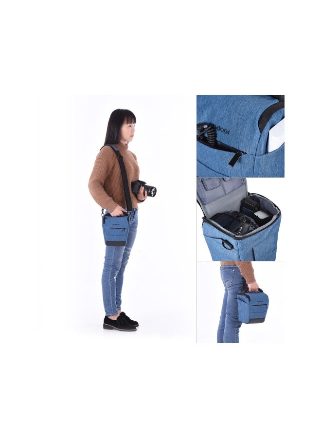 ANDOER Portable Camera Shoulder Bag Blue  - Image 4