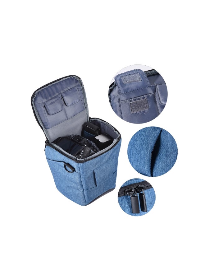 ANDOER Portable Camera Shoulder Bag Blue  - Image 5