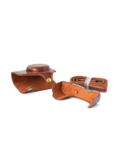 Generic Protective Camera Case With Strap For Canon Powershot G7 X Mark II/G7X II Coffee  - Image 3
