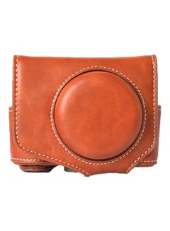 Generic Protective Camera Case With Strap For Canon Powershot G7 X Mark II/G7X II Brown  - Image 1