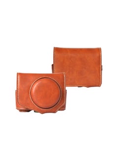Generic Protective Camera Case With Strap For Canon Powershot G7 X Mark II/G7X II Brown  - Image 2