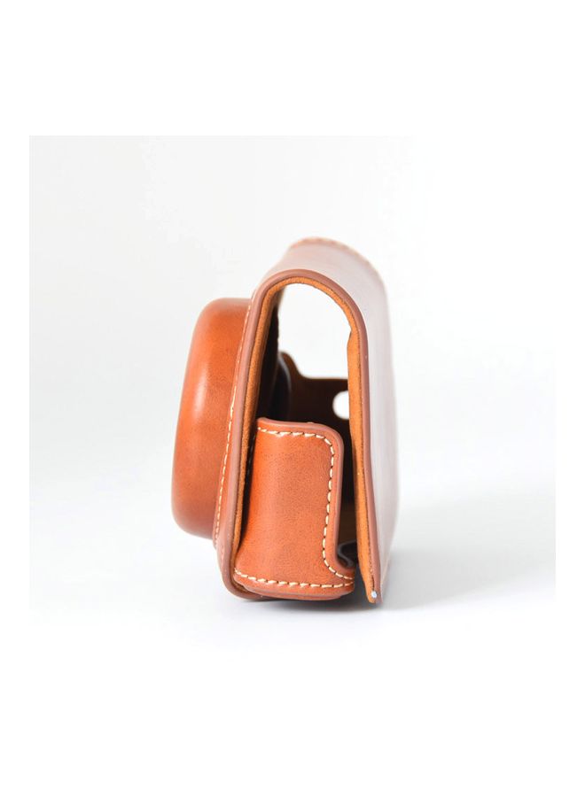 Generic - Protective Camera Case With Strap For Canon Powershot G7 X Mark II/G7X II Brown - Image 1