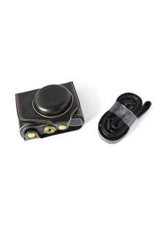 Generic Protective Camera Case With Strap For Canon Powershot G7 X Mark II/G7X II Black  - Image 2