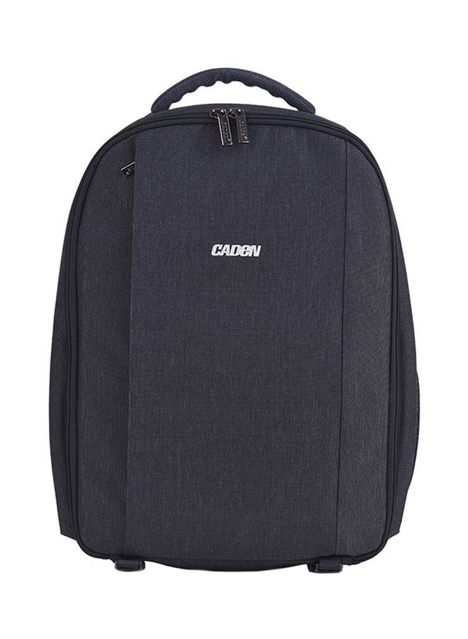Caden Waterproof Camera Backpack With USB Cable Black  - Image 1