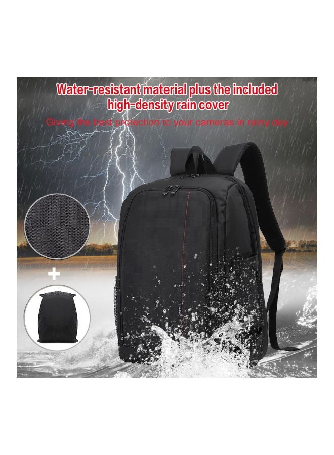 HUWANG Waterproof Camera Backpack Red  - Image 2