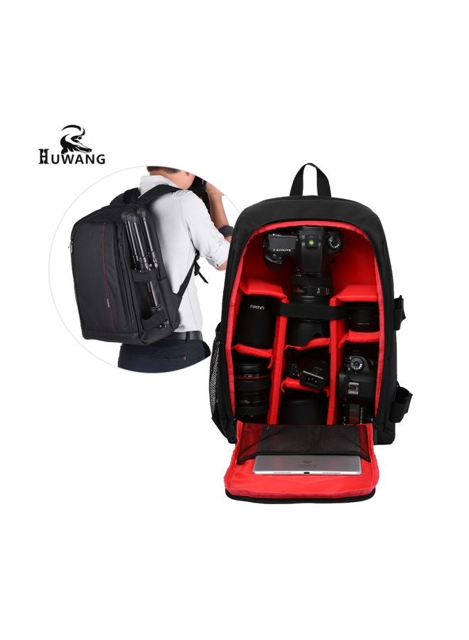 HUWANG Waterproof Camera Backpack Red  - Image 5