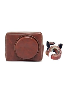 Generic Protective Camera Cover With Shoulder Strap For Canon PowerShot G7X Mark II/G7X II Brown  - Image 1