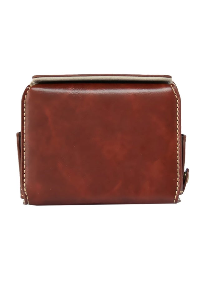 Generic Protective Camera Cover With Shoulder Strap For Canon PowerShot G7X Mark II/G7X II Brown  - Image 3