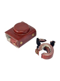 Generic Protective Camera Cover With Shoulder Strap For Canon PowerShot G7X Mark II/G7X II Brown  - Image 5