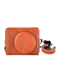 Generic Protective Camera Cover With Shoulder Strap For Canon PowerShot G7X Mark II/G7X II Brown  - Image 1