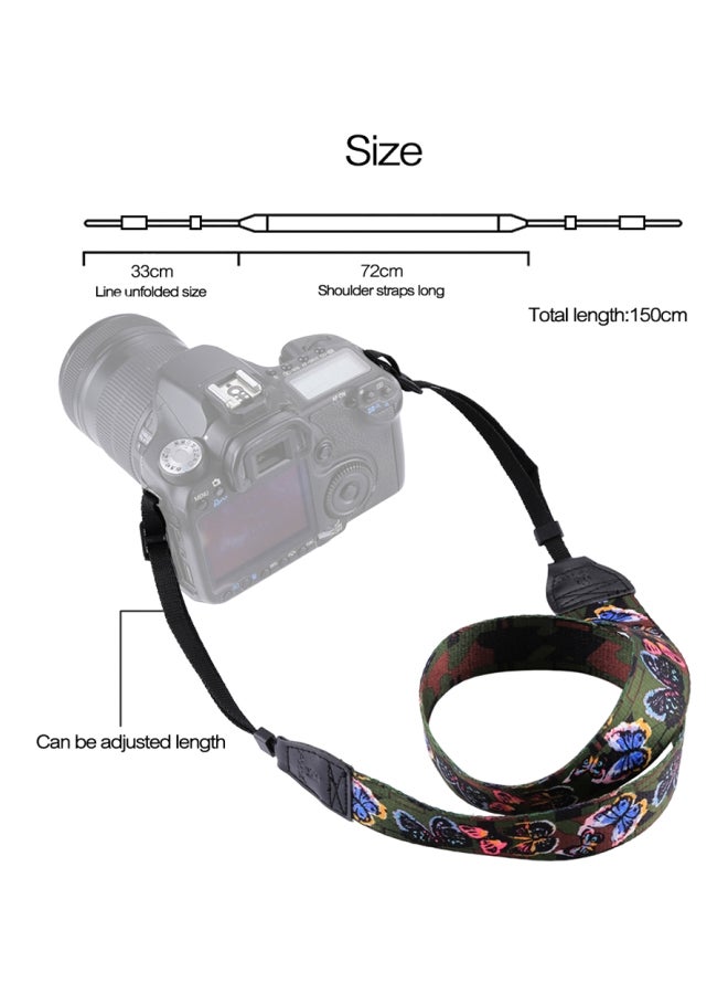 Retro Designed Camera Shoulder Strap Belt Green/Blue/Yellow  - Image 5