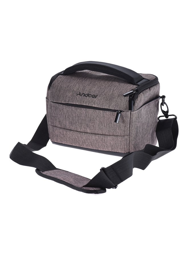ANDOER Polyester DSLR Camera Shoulder Bag Grey/Black  - Image 1