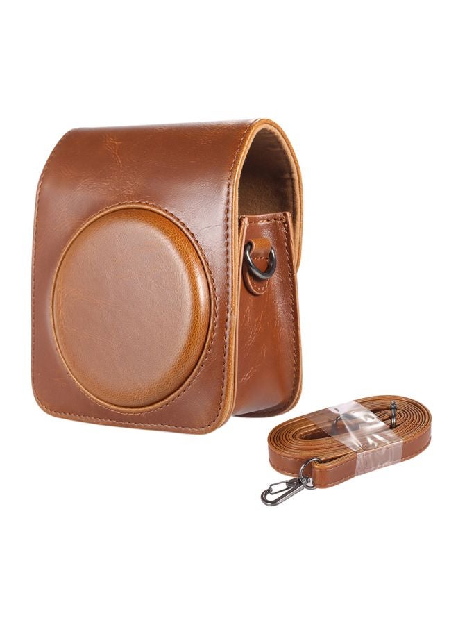 Protective Bag With Strap For Fujifilm Instax Mini 70 Instant Film Camera Brown - Image 1