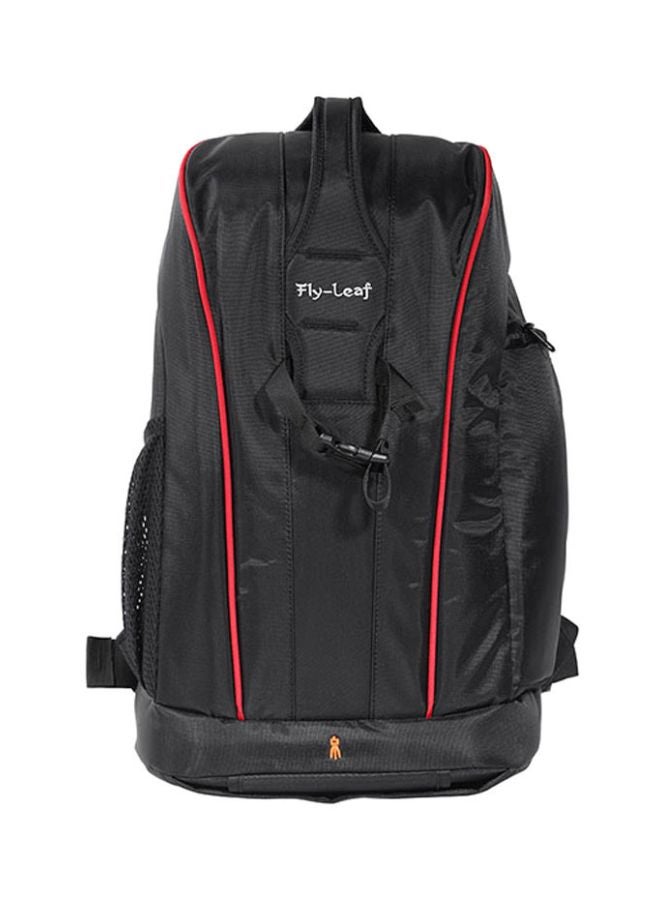 Fly Leaf Waterproof DSLR Camera Backpack Black - Image 1