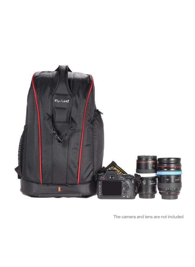 Fly Leaf Waterproof DSLR Camera Backpack Black - Image 2