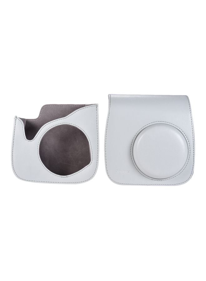 ANDOER Protective Camera Case With Strap For Fujifilm Instax Mini 9/8/8+/8s White - Image 2