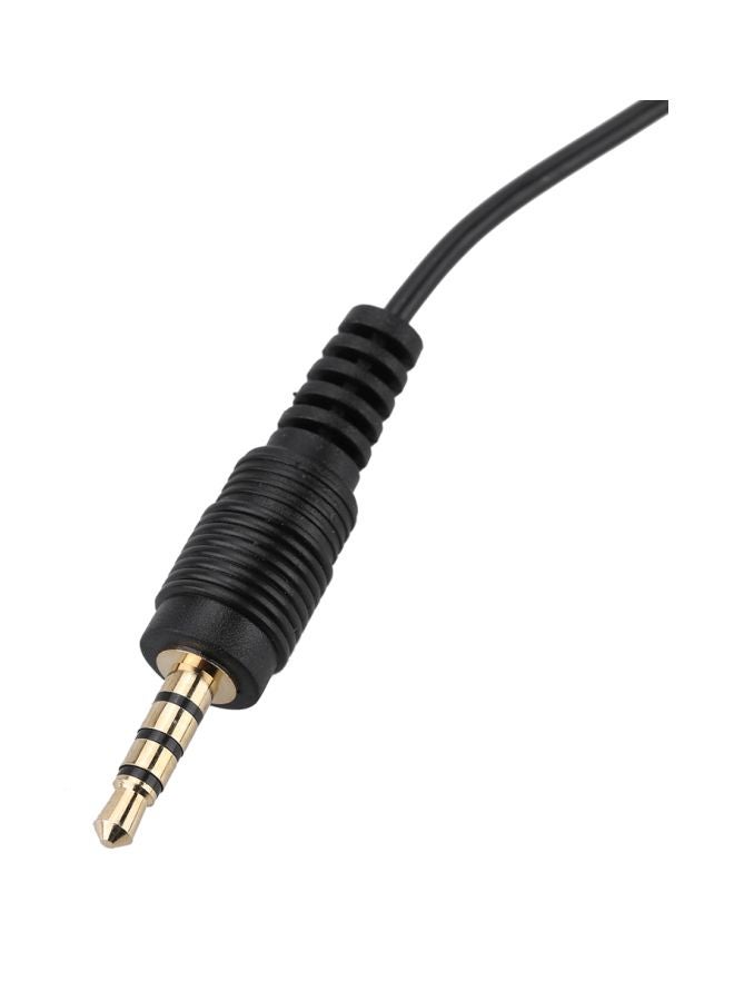 Generic - Portable Clip-On Lapel Lavalier Condenser Microphone LU-D3271 Black - Image 1